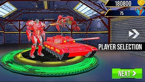 Police Robot Tank Game with Multi Robot Transformations: Red Robot Transform - Android Gameplay