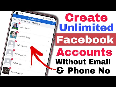 How To Create Facebook Account Without Email And Phone Number || Create Facebook Unlimited Accounts