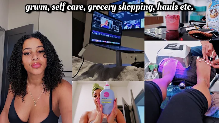 vlog: spend a day w me! grwm, self care, grocery shopping etc.