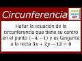 Ejercicio 4 de CIRCUNFERENCIA