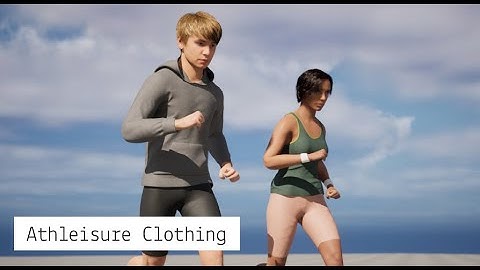 Athleisure Clothing Pack | UE5 Metahuman - Apply clothes + use existing morph targets