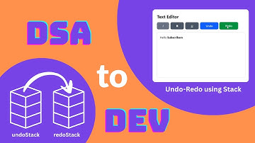 Do you know how Undo-Redo works in Text Editor? | Stack Data Structure | DSA to DEV Part-2 | Hindi