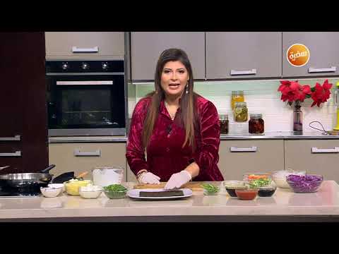 رول خضروات سلطة خضراء صدور دجاج بالكزبرة والسلق اتفضلوا عندنا حلقة كاملة