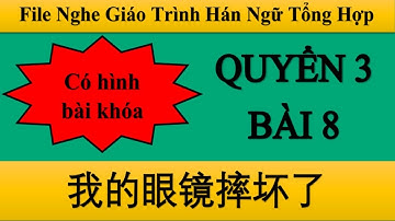 File nghe bài 8 Quyển 3 Hán ngữ Tổng hợp| Tiểu Nguyệt Học Tiếng Trung