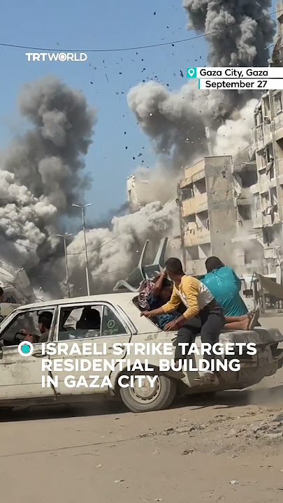 Israeli air strike targets building in Gaza City