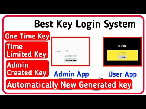 How to make One Time login key + Automatic New key generator system In Sketchware