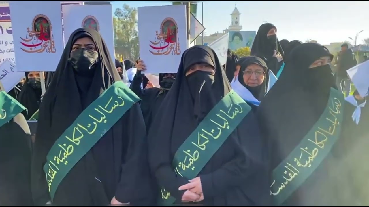 مشاركة مجمع المبلغات الرساليات فرع الكاظمية المقدسة في الزيارة الفاطمية الكبرى١٤٤٥هج