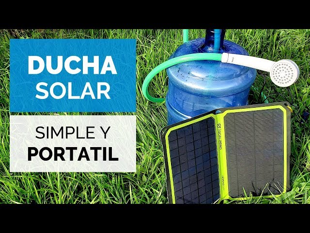 DUCHA PORTATIL y SOLAR para CAMPER! 🚿☀️Muy fácil de hacer y usar 