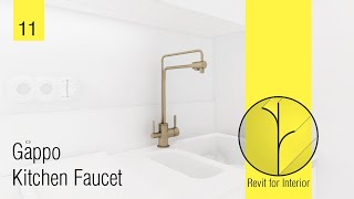 [R4I] BIM & Design tutorial. GAPPO Faucet G4398 (Revit family Speed Modeling) (Семейство смеситель)