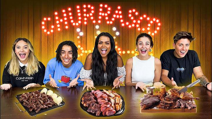 O ÚLTIMO A PARAR DE COMER CHURRASCO GANHA!!!