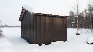 One guy builds a garage | TIMELAPSE