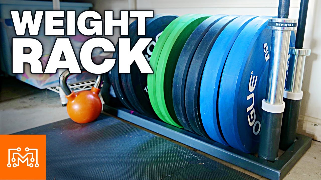 How to Make a DIY Weight Rack // Home Gym | BlogTubeZ