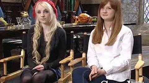 Evanna Lynch and Bonnie Wright - Ootp dvd Launch