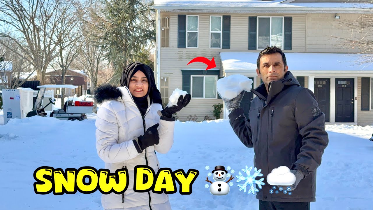 Snow Storm in USA | Schools Closed! ☃️❄️🌨️@SehrishLuqmanVlogss
