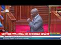 Listen to what Kitui senator Wambua said today in senate after Somali bandits k!lled 7 in Mwingi