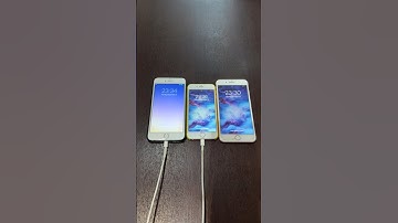 iPhone 6 Plus on iOS 9 vs iPhone 6s on iOS 15 vs iPhone 7 Plus on iOS 15 boot up test #iphone #ios