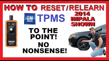 GM TPMS Learn Relearn Procedure | 2014 Chevy Impala | EL-50448 Reset Tool | After Tire Rotation