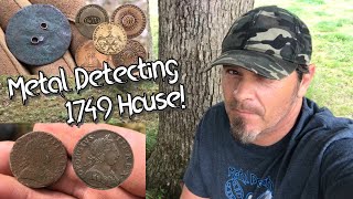 Metal Detecting a 1749 House Once Lived in by George Washington's General!