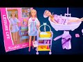 8 Minutes Satisfying with Unboxing Barbie Doll Nurse Playset ASMR | Review Toys