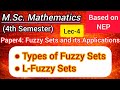 Lec-4 | Types of Fuzzy Sets | L-Fuzzy Set | M.Sc. Maths 4th Sem NEP | Fuzzy Sets and its Application
