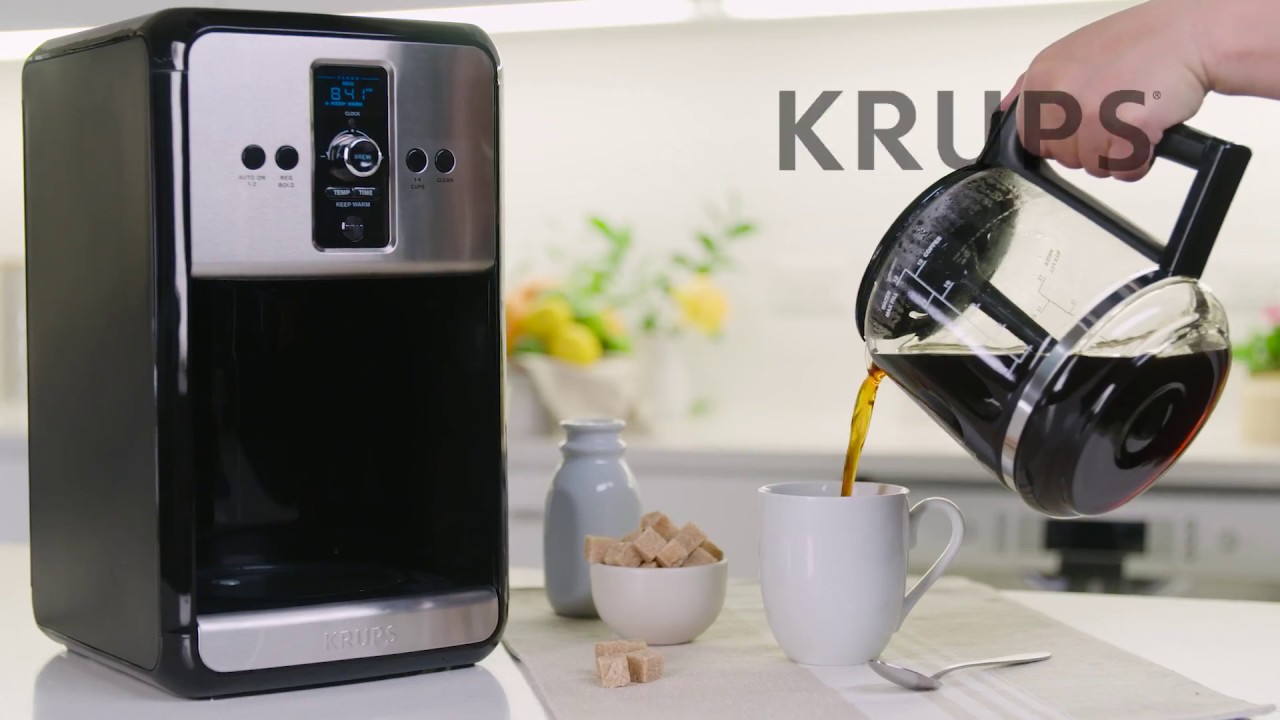 KRUPS 12-Cup Savoy Programmable Stainless Steel Turbo Coffee Maker EC414050  EC414050