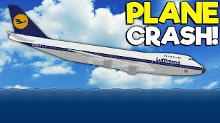 747 PLANE CRASHES INTO THE OCEAN!  Sinking Simulator 2 Gameplay
