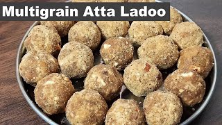 Multigrain ladoo | Atta laddo with jaggery