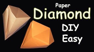 How to Make a Paper Diamond Simple Way   DIY Easy Origami Tutorial