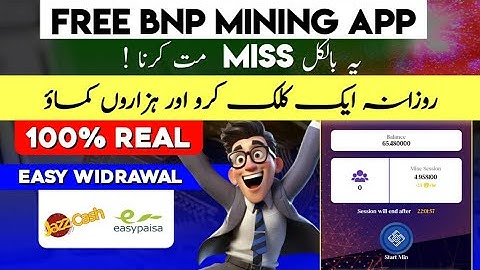 BNP Network || New Best mining app || online work from home || crypto mining