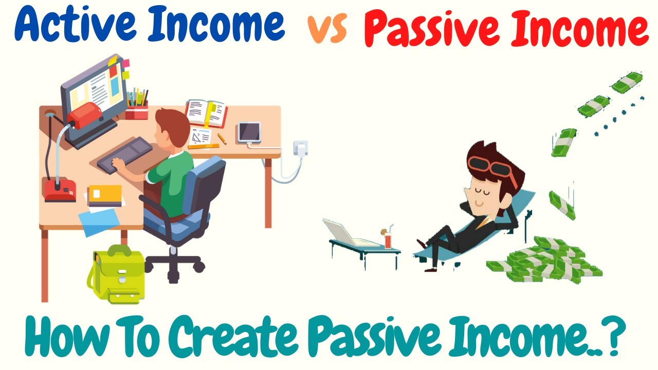 Passive income versus active income make money online immediately