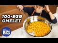 I Made A Giant 100-Egg Omelet • Tasty