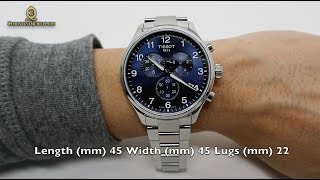 UNBOXING TISSOT 45MM CHRONO XL CLASSIC BLUE DIAL T1166171104701