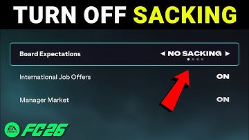 FC 26: How to Turn OFF Sacking in Manager Career (Step By Step)