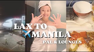 16hr flight LAX to MANILA & BACK + Manila Airport Lounges