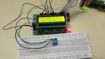 Humidity and Temperature display using DHT11 sensor.