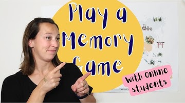 How to play a Memory/Matching Game in your Online Classroom