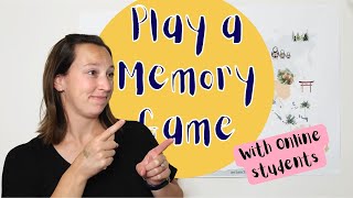 How to play a Memory/Matching Game in your Online Classroom screenshot 1