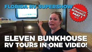 TOUR ELEVEN Bunkhouse RV's | Keystone and Forest River | Florida RV Supershow