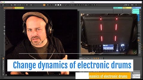 How to change dynamics from electronic drums when triggering sounds in Ableton Live