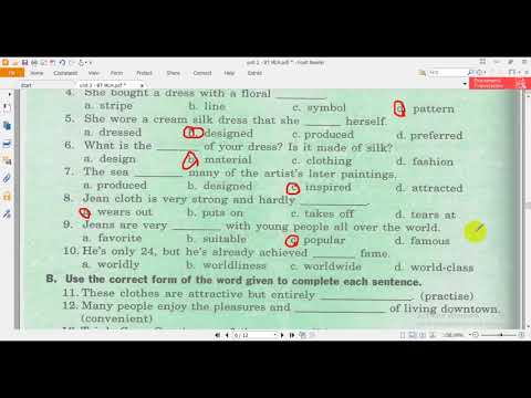 Video English 9 - Test for unit 2 - Bài Tập Tiếng Anh 9 Mai... - youtube