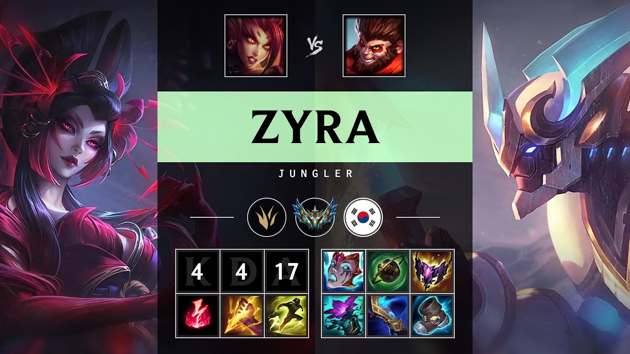 Zyra Jungle vs Wukong - KR Challenger Patch 25.19