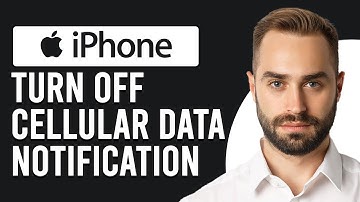 How To Turn Off Cellular Data Notification On iPhone (Disable Cellular Data Notification On iPhone)