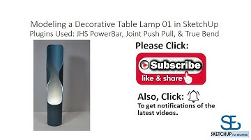 Sketchup Modeling a Decorative Table Lamp 01.
