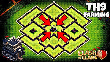 NEW Town Hall 9 Farming Base w/ Replays! | Dark Elixir TH9 Defence 2019