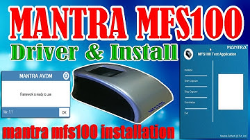 Mantra MFS100 BioMetric Fingerprint USB Device Installation