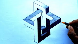 Download lagu How To Draw 3D On Behance Easy Trick Art // Geometric Imp.. Design Step By Step //@sirajartdesign