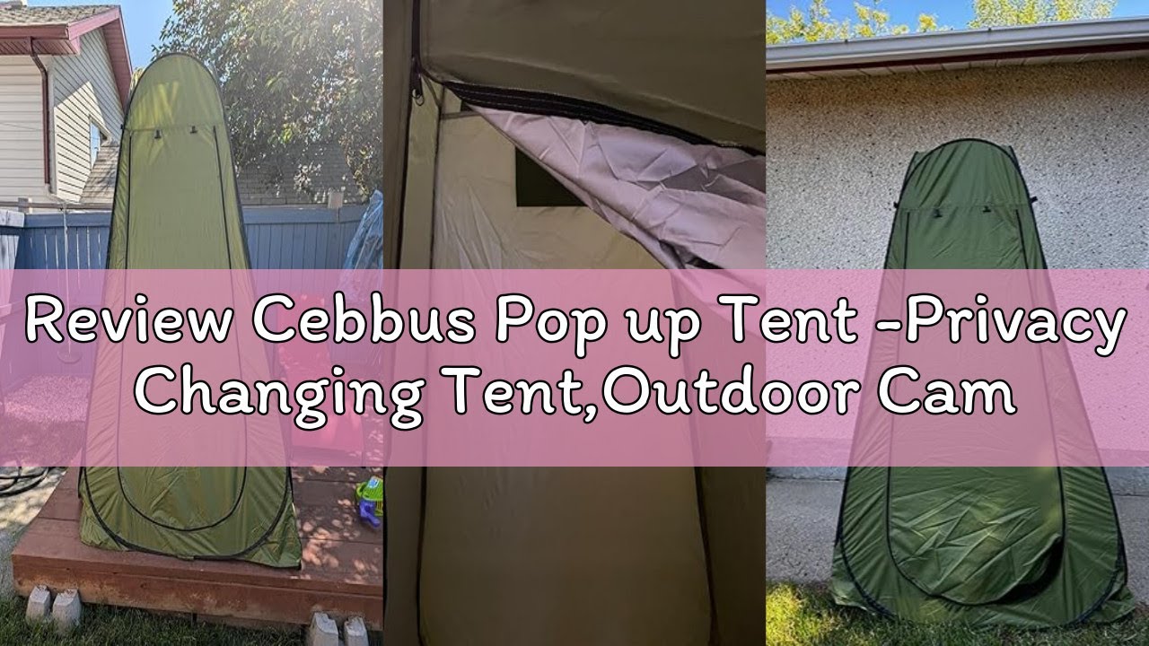Review Cebbus Pop up Tent -Privacy Changing Tent,Outdoor Camping Shower Tent, Camping Toilet - Light