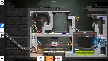 Bridge Constructor Portal Proficiency Level 24