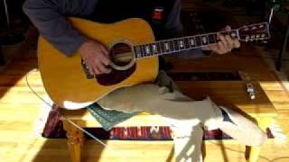 Video voorbeeld van "Norweigen Wood - 7-String Martin Guitar - Finger Picking Solo - Jim Wright"