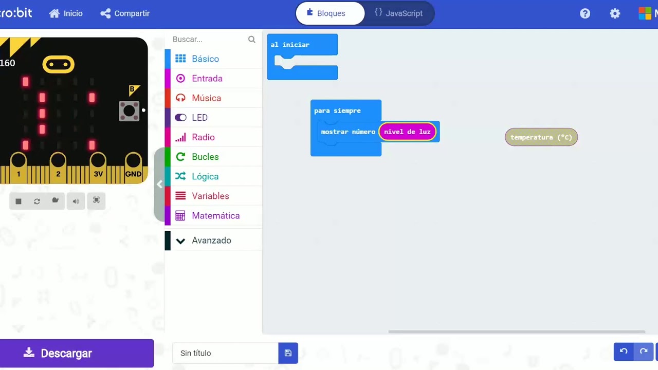 MicroBit - Sensor de Luz - YouTube